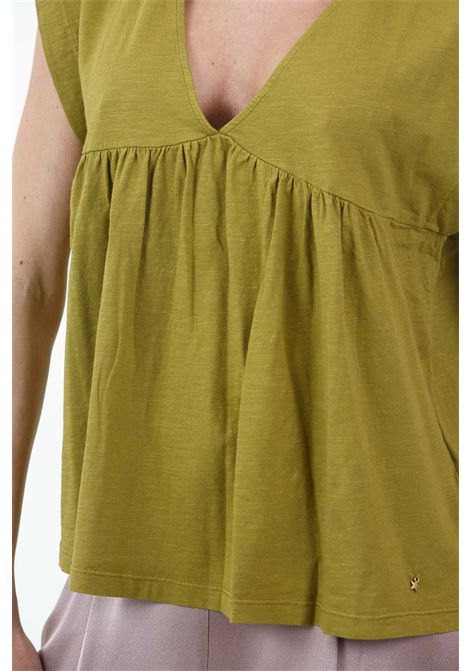 T-shirt Zaez scollo a V e manche spalla scesa DES PETIT HAUTS | T- Shirt | ZAEZ-1E25025504071